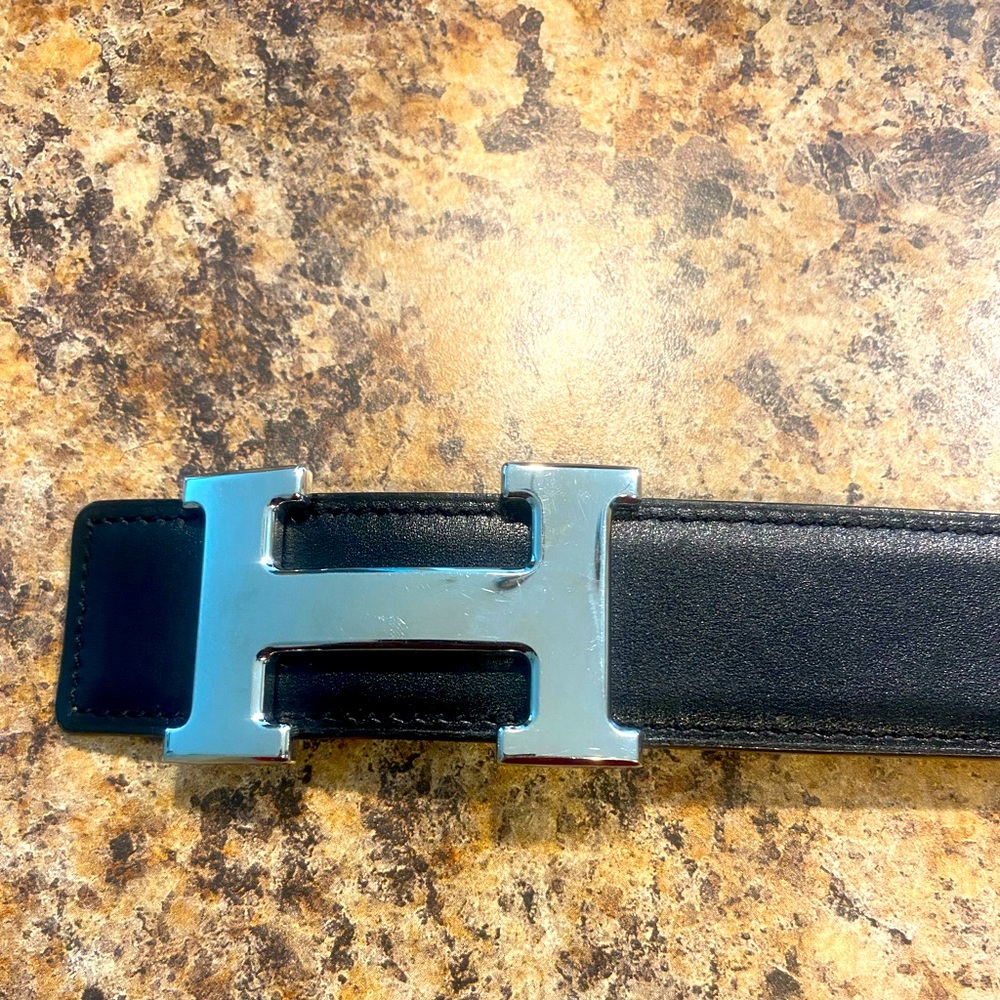Hermès Reversible H Strié Belt Kit